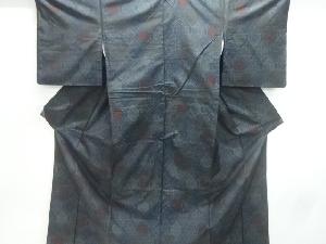 変わり菱模様織出し本場泥大島紬着物